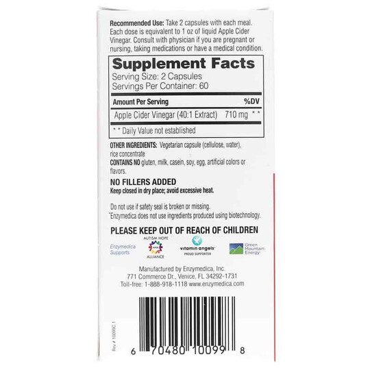 Apple Cider Vinegar, ENZ